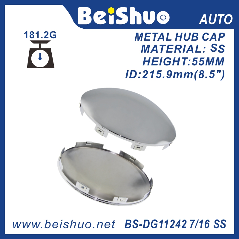 BS-DG11242 7/16 CS/SS Front Metal Hub Cap