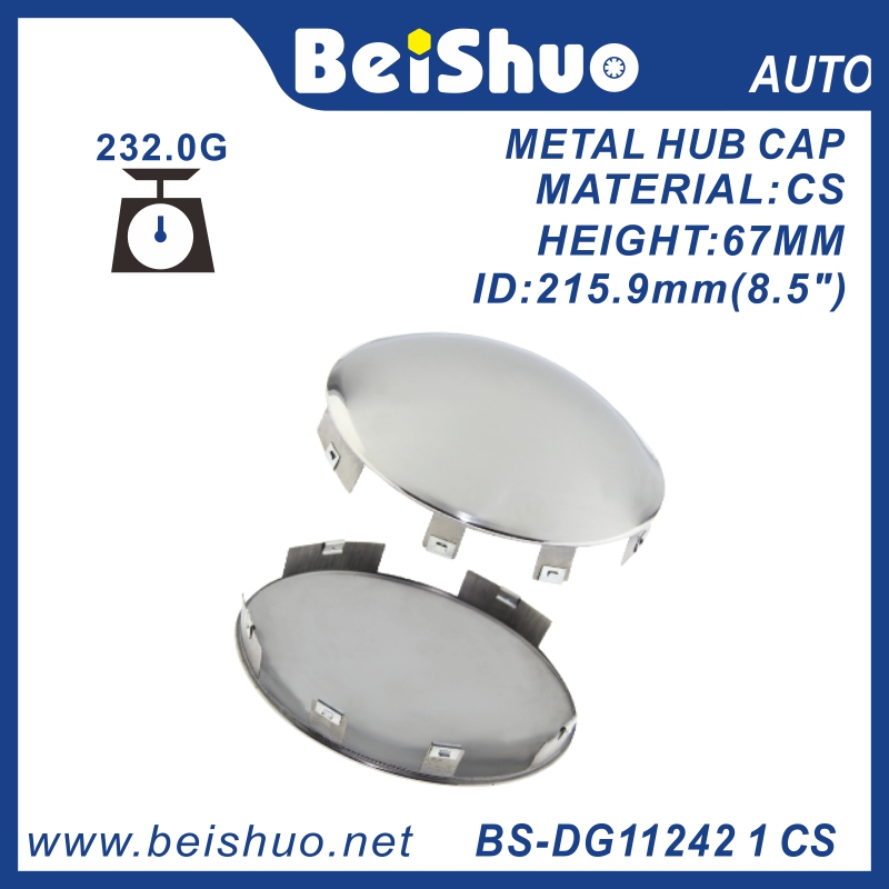 BS-DG11242 1 CS/SS Semi Front Metal Hub Cap