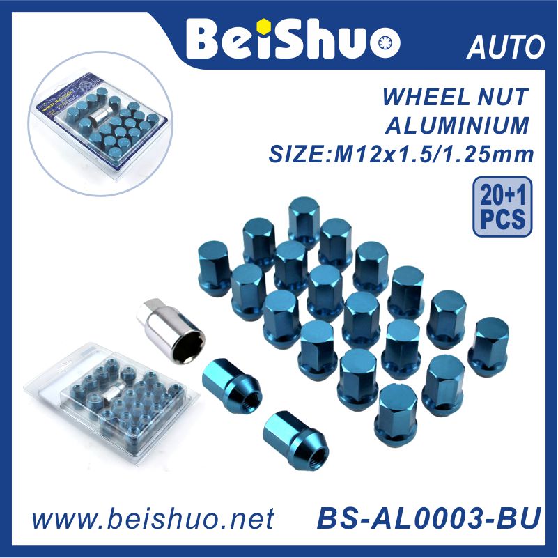 BS-AL0003-BU 20 1 Car Wheel Lock Set Wheel Lock Nut Set