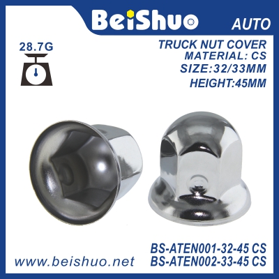 BS-ATEN002-32 Chrome Truck Lug Nut Cover