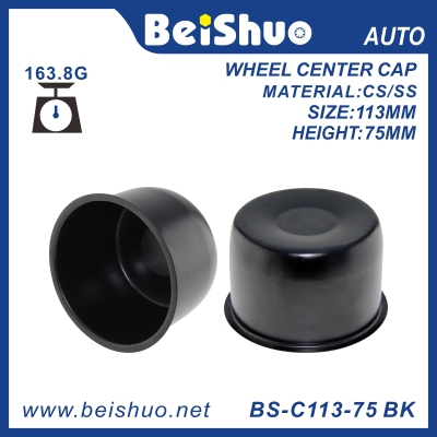 BS-C113-75 BK Black Closed End Wheel Center Cover