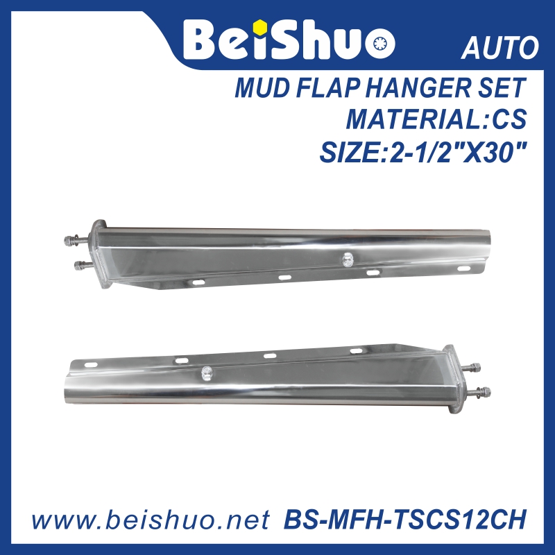 BS-MFH-TSCS12CH Chrome Steel Straight Spring-loaded Mud Flap Hanger