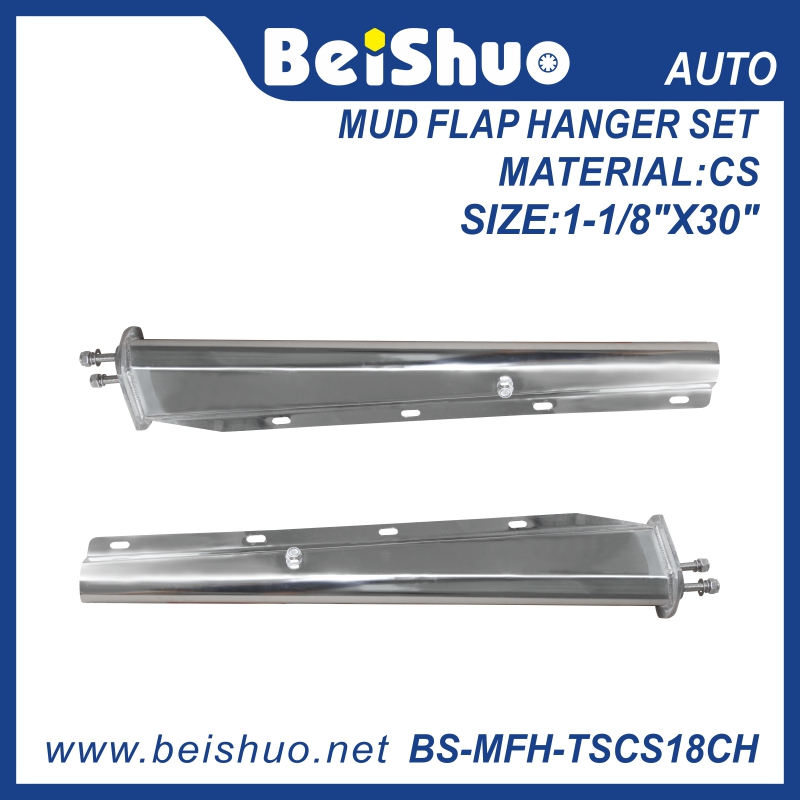 BS-MFH-TSCS18CH Chrome Steel Straight Spring-loaded Mud Flap Hanger