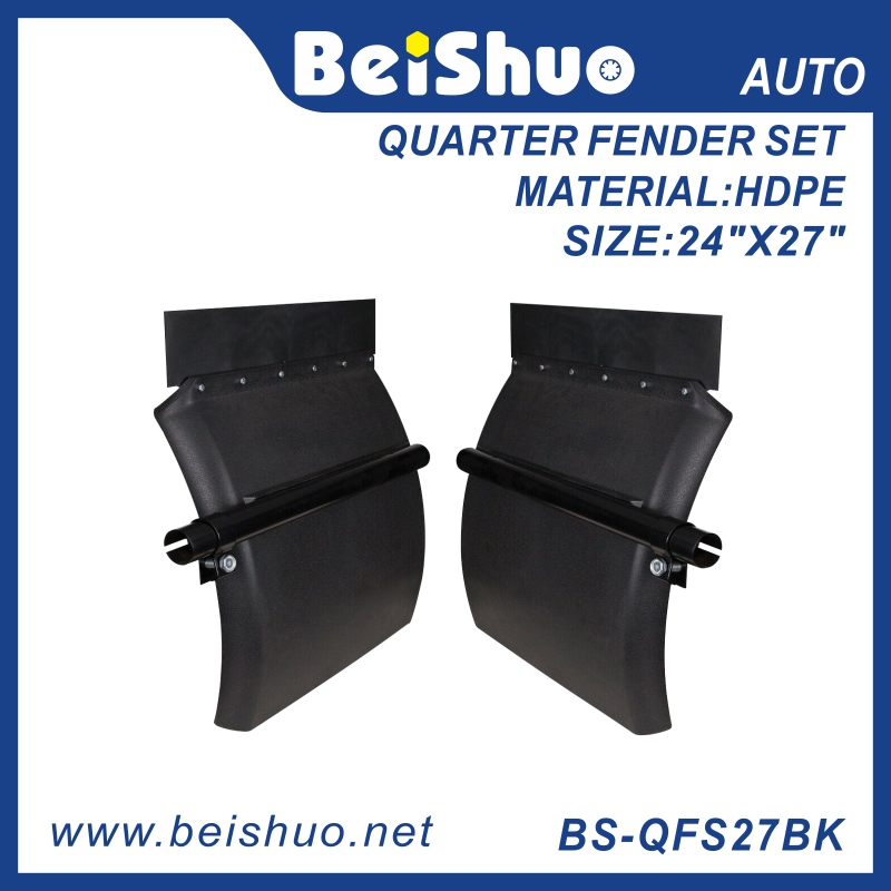 BS-QFS27BK Black 24 x 27 POLY Plastic Quarter Fender Set