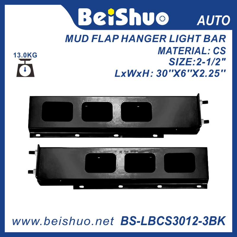 BS-LBCS3012-3BK Black Mud Flap Hanger Light Bars