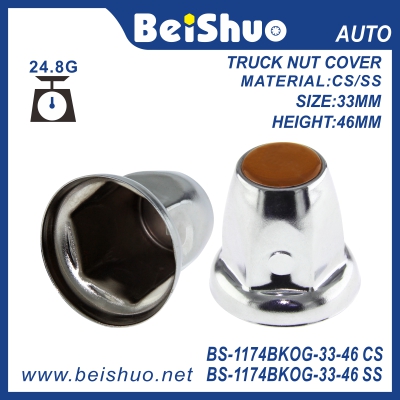 BS-1174BKOG-33-48 Steel Wheel Lug Nut Cover for Truck