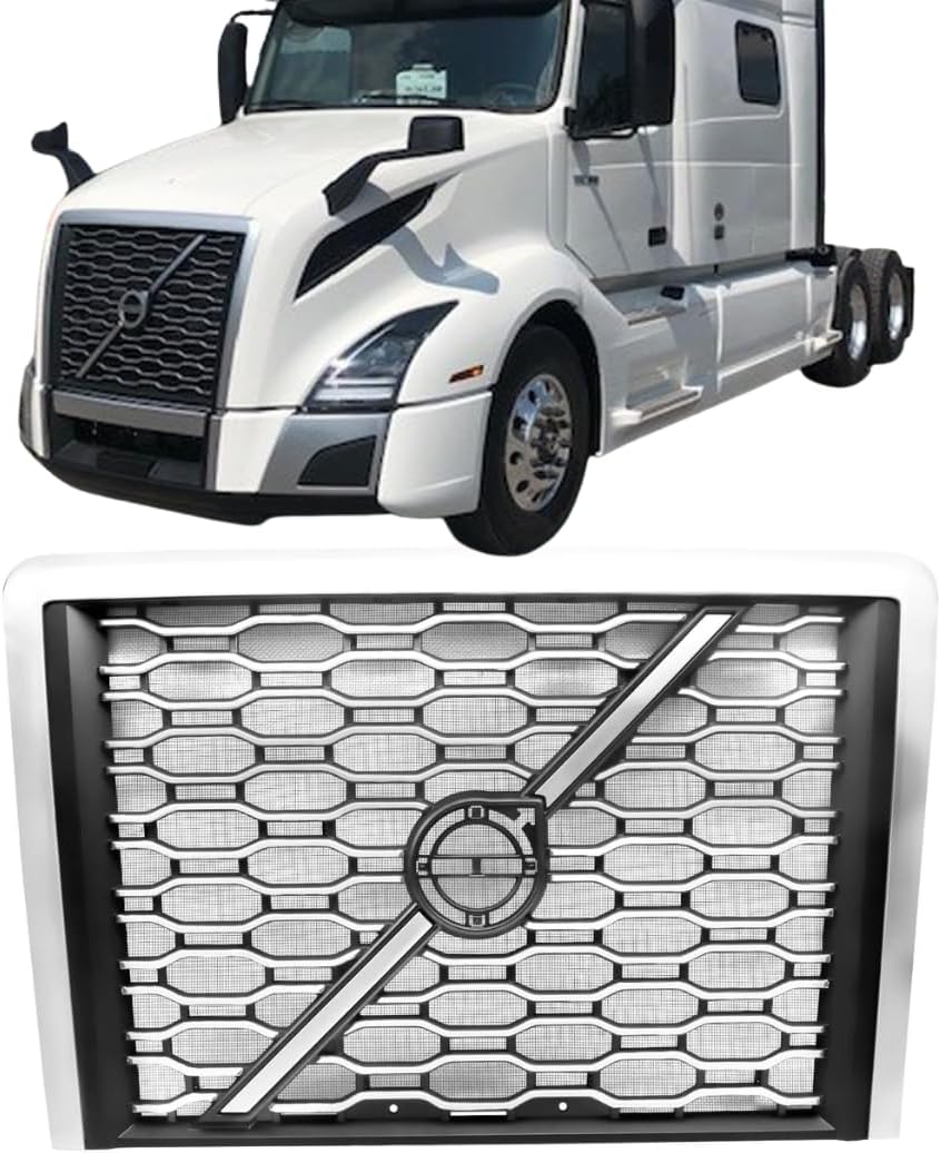 BS-V-104CH GRILLE WITH BUGSCREEN - PEARL NICKEL CHROME for VOLVO VNL 2019 GRILLE