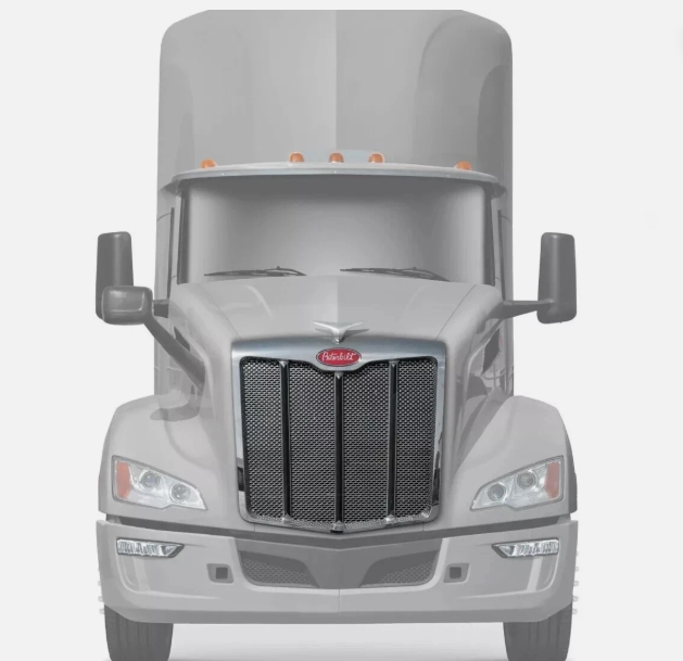 BS-PE-103CH Peterbilt 579 2023 2024 2025 Front Grille with Bug Screen BS-PE-103CH Peterbilt 579 2023 2024 2025 Front Grille with Bug Screen