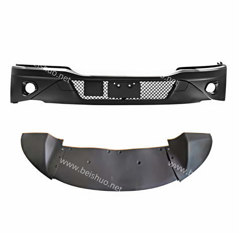 BS-KW-205-1 Front Bumper ,PP Plastic,with Stand  and Fog Light Cutout Fits Kenworth T680 2023-