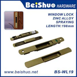 BS-WL19 National Zinc Alloy Crescent Sash Window Handle With Lock