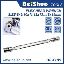 BS-FHW Carbon Steel Flex Head Wrench