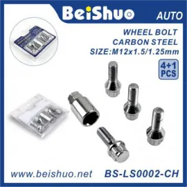 BS-LS0002-CH M14*1.25/4+1 Wheel Nut Lock Set