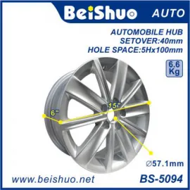 BS-5094 Wholesale Factory price Aluminum Alloy White Car Wheel Rims