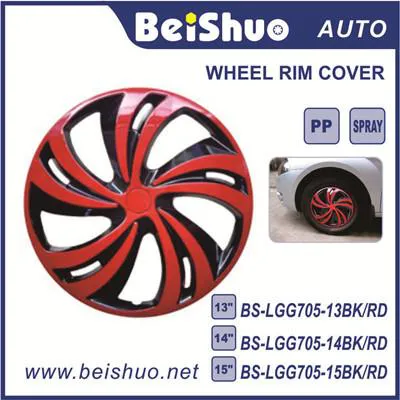 BS-LGG7005 Black&Red Chrome Hubcap Car Auto Parts Wheel Cover