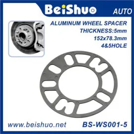 BS-WS001-5 5mm Thick Aluminum 4+5 Holes Auto Wheel Hub-Centric Adapter Spacer