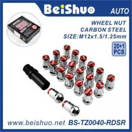 BS-TZ0040-RDSR Wheel Racing Rim Open End Wheel Nut For Toyota