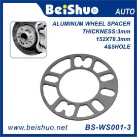 BS-WS001-3 Aluminum Alloy 4 or 5 Lug Thickness 3 5 6 8mm Wheel Spacer Trailer Wheels