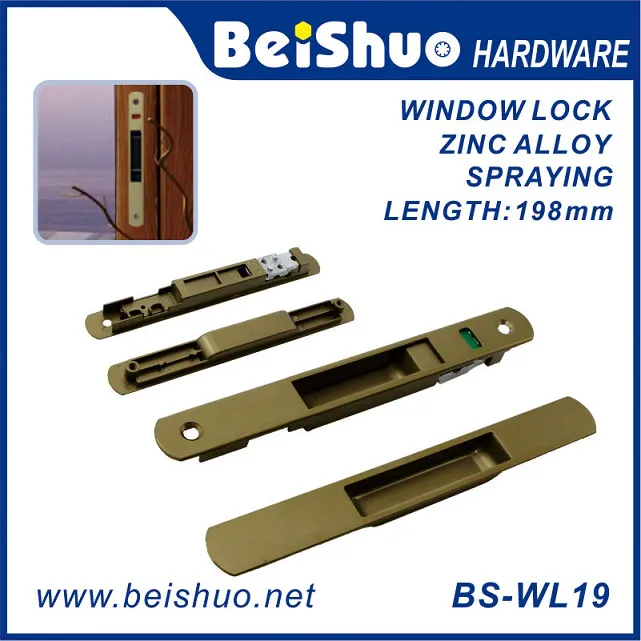 BS-WL24 Easy Install Antique National Window Hardware Type Door Sash Lock