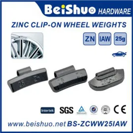 BS-ZCWW251AW Steel Fe Clip on Wheel Weight Alloy Rim Wheel Weight