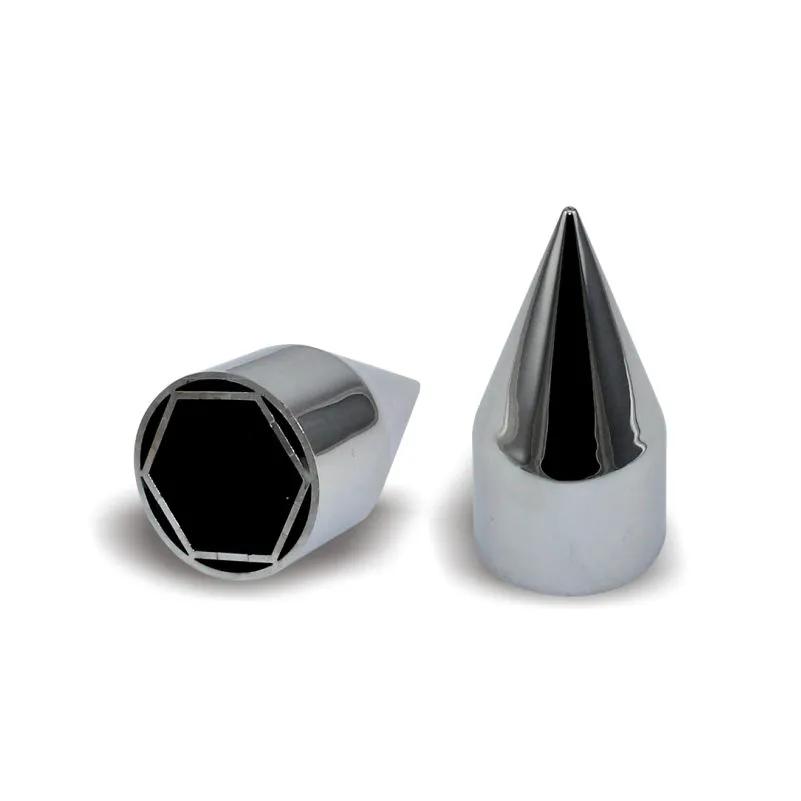 Z006) 38 mm Stainless Steel Polished Lug Nut Caps, Lug Nut Covers