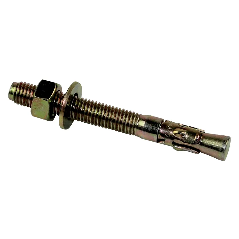 BS-AN01-008 M8x80 Carbon Steel Yellow Zinc Plated Power Wedge Anchor Screw