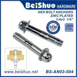 BS-AN03-004 4.8/5.8/8.8 Grade Carbon Sttel External Hex Expansion Bolt