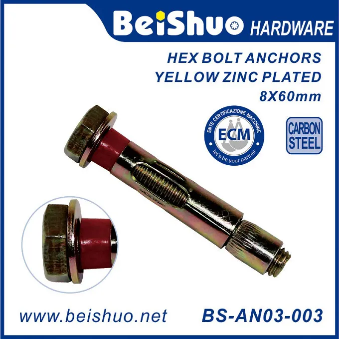BS-AN03-004 4.8/5.8/8.8 Grade Carbon Sttel External Hex Expansion Bolt