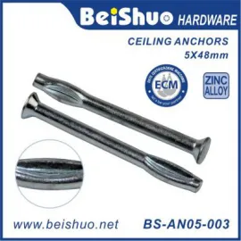 BS-AN05-003 5x48 Concrete Brick Zinc Alloy Ceiling Anchor Bolts