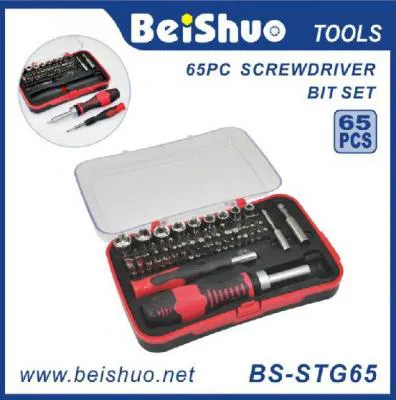 BS-STG65 65 PCS CR-V6150 Repairing Tool Kit Screwdriver Bit Set