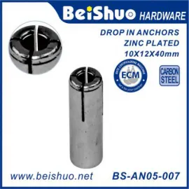 BS-AN05-007 High quanlity China factory Carbon Steel,Zinc Plated,Drop-In Anchor Sleeve