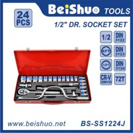 BS-SS1224J High quality 24 pcs Combination Socket wrench sets tools