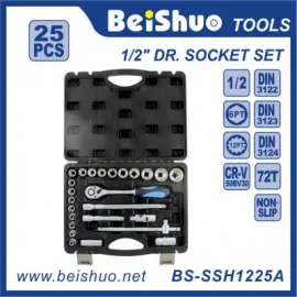 BS-SSH1225A 25pcs-1/2''Dr.Socket Wrench Set