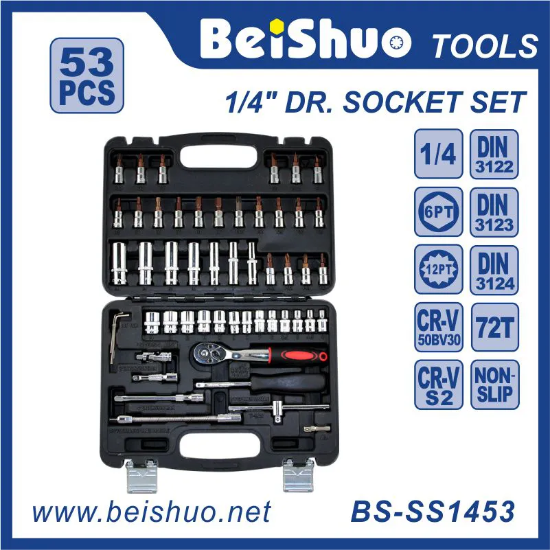 BS-SS1453 53pcs 1/4'' Drive Automotive Tools Auto Tool Set High Quality Hand Tools