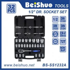 BS-SS1232 32pcs 1/2'' Drive Auto Repair Hand Tool Kit Hardware Tool Set