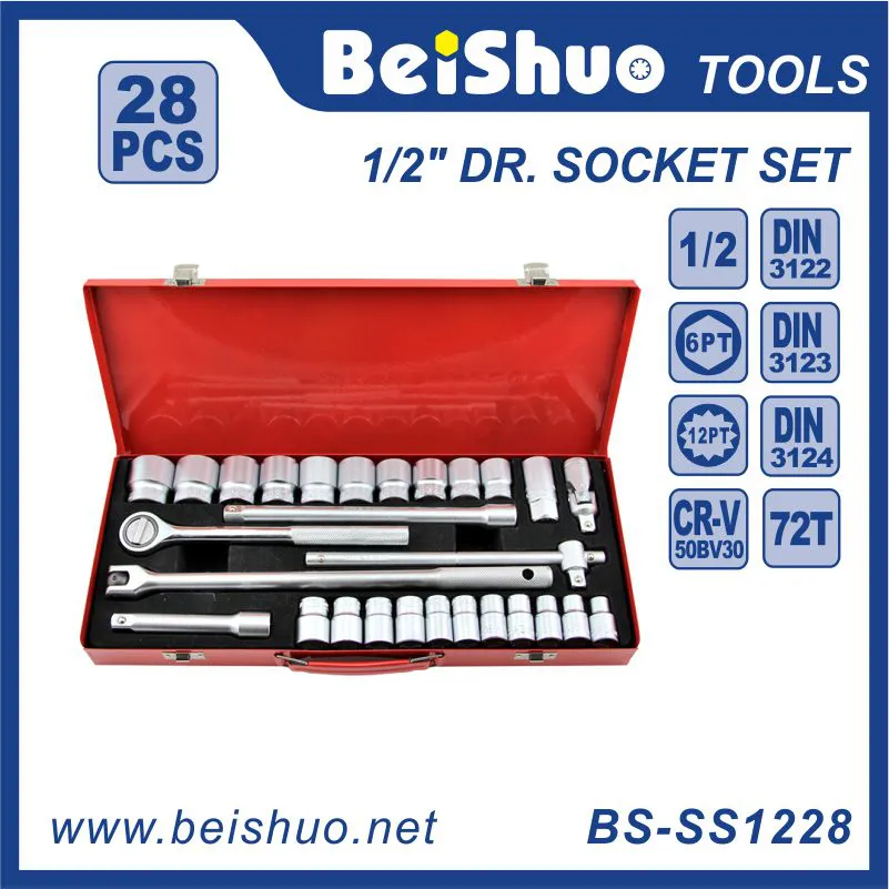 BS-SS1228 28pcs Auto Repair Professional Socket Hand Tool Set