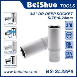 BS-SL38P6 Drive 3/8" Deep Socket Auto Repair Hand Tools