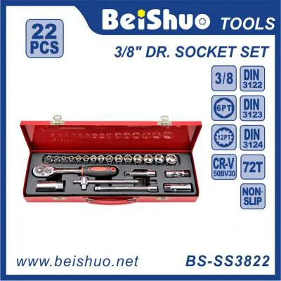 BS-SS3822 China Hand Tools Socket Set