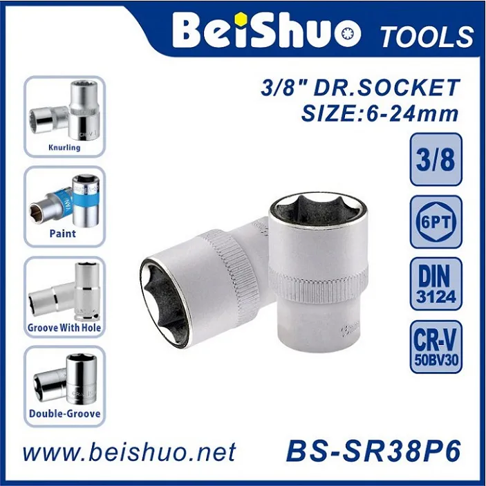 BS-SL38P6 Drive 3/8" Deep Socket Auto Repair Hand Tools
