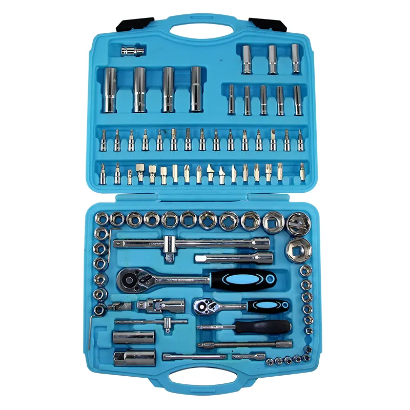 BS-19094 1/4-inch and 1/2-inch Metric Socket tool Set With Blow Case