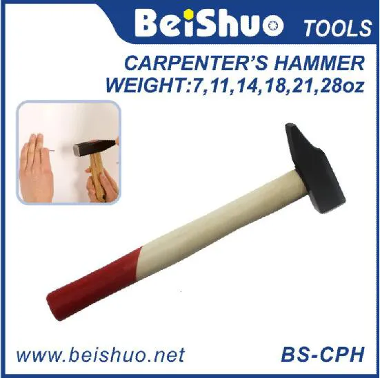 BS-CPH Professional Carbon Steel Carpenter's Hammer With Wooden Handle
