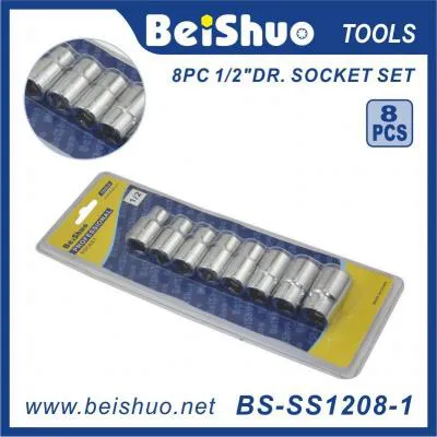 BS-SS1208-1 Bit Socket Set 8pcs With Blister Tool Sets