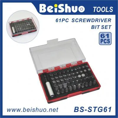 BS-STG61 Wholesale products 61PC ratchet screwdriver bits set