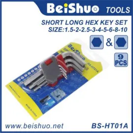 BS-HT01A 9pcs Short Hex Head Key Set