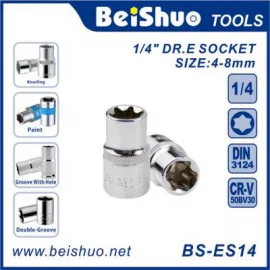 BS-ES14 1/4,3/8，1/2 Inch Drive Standard E-Style & Star Socket