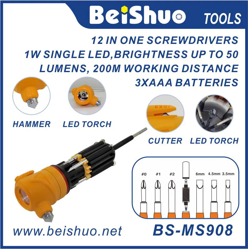 BS-MS908 8 IN 1 Multi Function Screwdriver