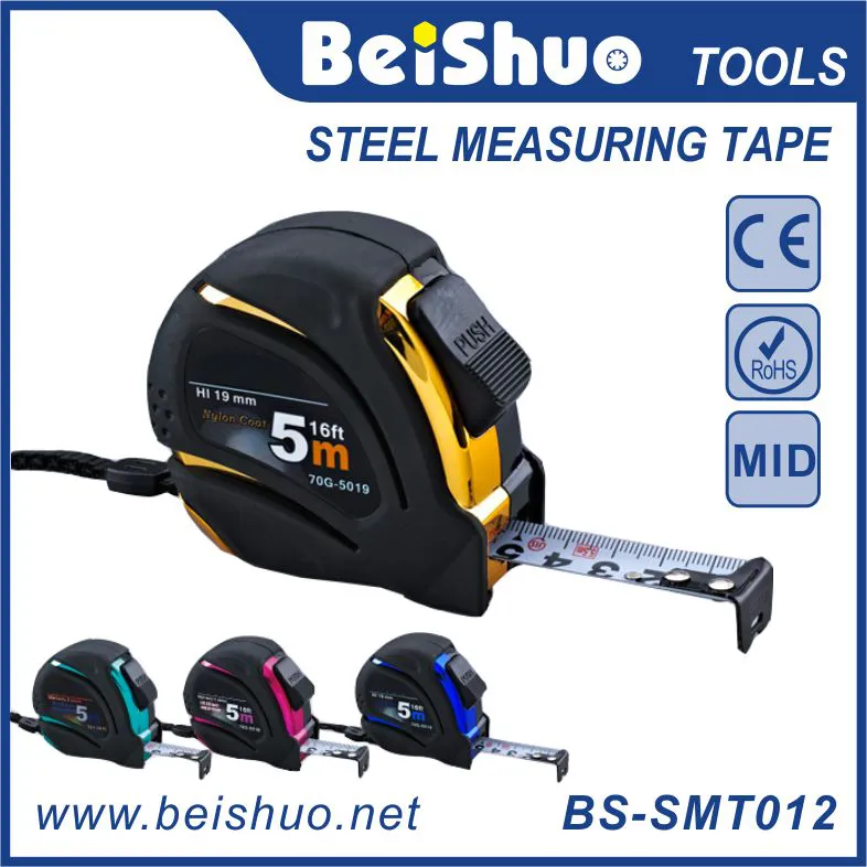 BS-SMT012 Double Printing Nylon Blade Measure Steel Tape
