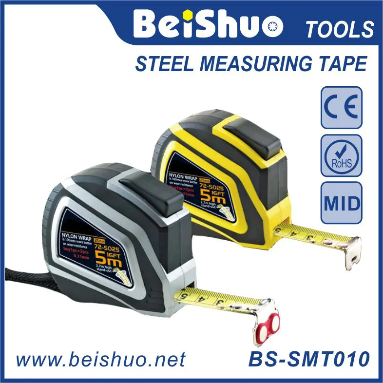 BS-SMT010 Double Printing Nylon Blade Steel Tape