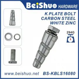 BS-KBLS16080 M16 80MM Carbon Steel Cone Anchor Bolt with Sleeve and Washer