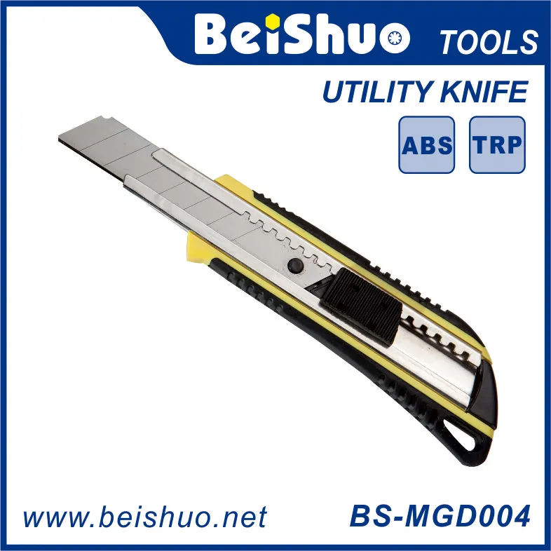 BS-MGD004 18mm Utility Knife With One Blade And Thick Handle Safety Cutter Hand Tool