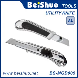 BS-MGD005 18MM Aluminum Utility Knife With One Blade And Release Button Option Hand Tool